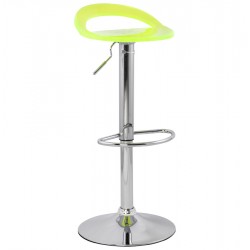 Adjustable and swivel bar stool GHOST (FLUO)