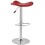 Design and adjustable RED bar stool TRIO