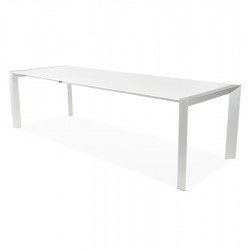 Extendable dining table with sleek design VIGO (WHITE)