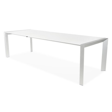 Extendable dining table with sleek design VIGO (WHITE)