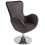 Swivel and comfortable BLACK armchair PRINCE