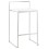 Stackable WHITE bar stool medium format METO