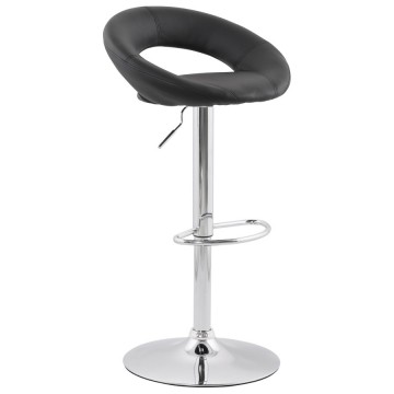 Comfortable and sturdy BLACK bar stool ATLANTIS