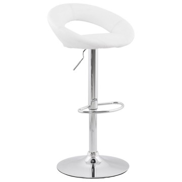 Comfortable and sturdy WHITE bar stool ATLANTIS