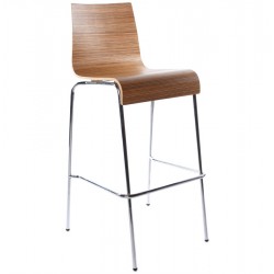 Strong and stacking ZEBRA barstool COBE