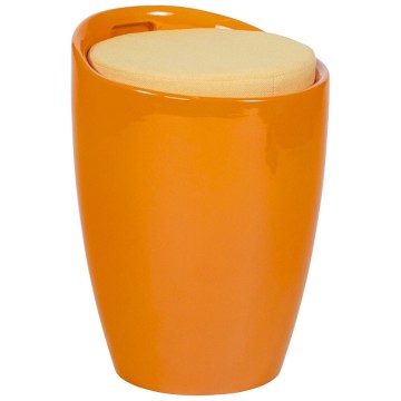 ORANGE Low stool with storage compartment ESE
