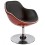 Contemporary RED and BLACK lounge armchair DAYTONA