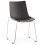 Design and stacking BLACK chair TIKADA