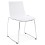 Design and stacking WHITE chair TIKADA