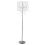 Candlestick style WHITE floor lamp LOUNGE