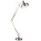 Adjustable and large format floor lamp with industrial look PIC (BRUSHED STEEL)