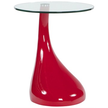 Table d'appoint ROUGE design TEAR