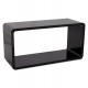 Rectangle design noir, empilable pour table basse, étagère, meuble d'appoint... RECTO