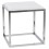 WHITE storage cube or side table KVADRA