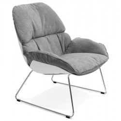 Sturdy and elegant armchair SELLA (LIGHT GRAY)