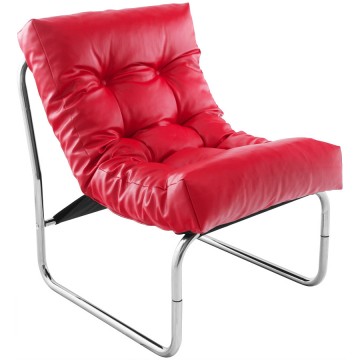 Padded and comfortable RED armchair BOUDOIR