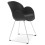Design and contemporary black chair TESTA