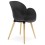 Chaise noire tendance au design scandinave SITWEL