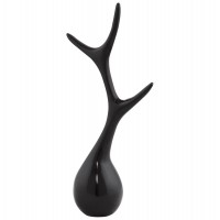 Black Jewelry tree or craft fancy holder made of metal HORN