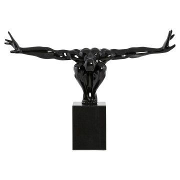 BLACK Statue representing an athlete DIVE