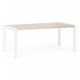 Sturdy and practical dining table with wooden top and practical extensions FJORD