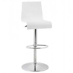 Modern WHITE bar stool SANTANA