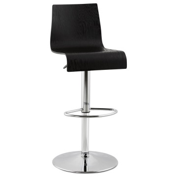 Design BLACK bar stool MADEIRA
