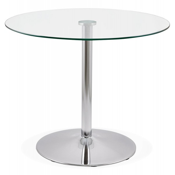 Round Side Table With Glass Top Euka, Small Round Glass Top Side Tables