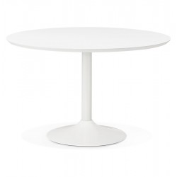 Table BLANCHE ronde multifonction BURO