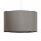 Lamp suspension with grey lampshade