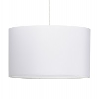Lamp suspension with white lampshade