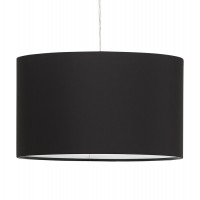 Lamp suspension with black lampshade