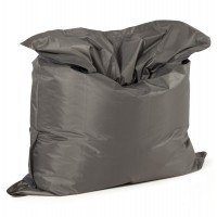 Comfortable and design big format dark grey beanbag, with strong cover