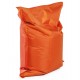 Comfortable and design orange beanbag, with strong cover