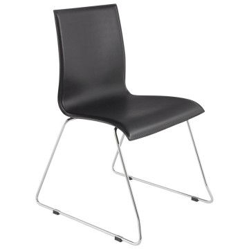 Chaise NOIRE solide, confortable et design GLASGOW