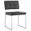 Padded BLACK chair with retro modern look GAMI