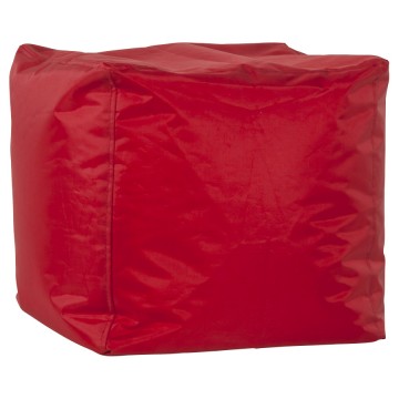 Pouf rouge confortable FUNKY