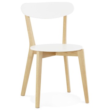 White chair with Scandinavian design KAY