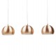 Pendant lamp with copper metal balls, adjustable in height