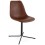 Design BROWN chair with seat in imitation leather BEDFORD