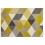 Design carpet predominantly yellow, water-repellent and antistatic MUOTO