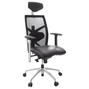 Comfortable and ergonomic BLACK office chair OSAKA