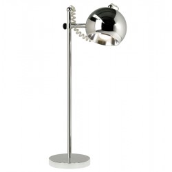 Adjustable and orientable CHROME designer lamp MOON