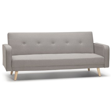 Convertible grey sofa with scandinavian design MARLEY