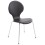 Chaise design empilable avec assise confortable VLIND (NOIR)