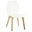 Vintage WHITE chair with scandinavian design SIRET
