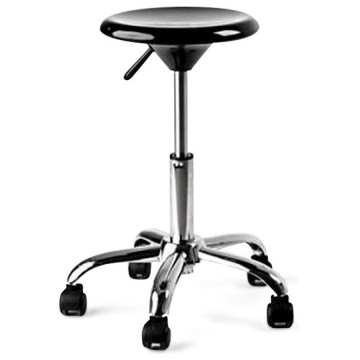 Adjustable Black low stool ARCHI
