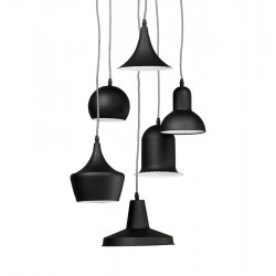 Beautiful black lamps suspension PENGAN