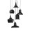Beautiful black lamps suspension PENGAN