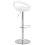 Adjustable and swivel WHITE bar stool VENUS
